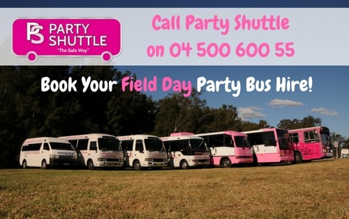 Getting to field Day 2018 on Party Shuttle Bus